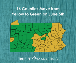 More Counties Move From Yellow to Green